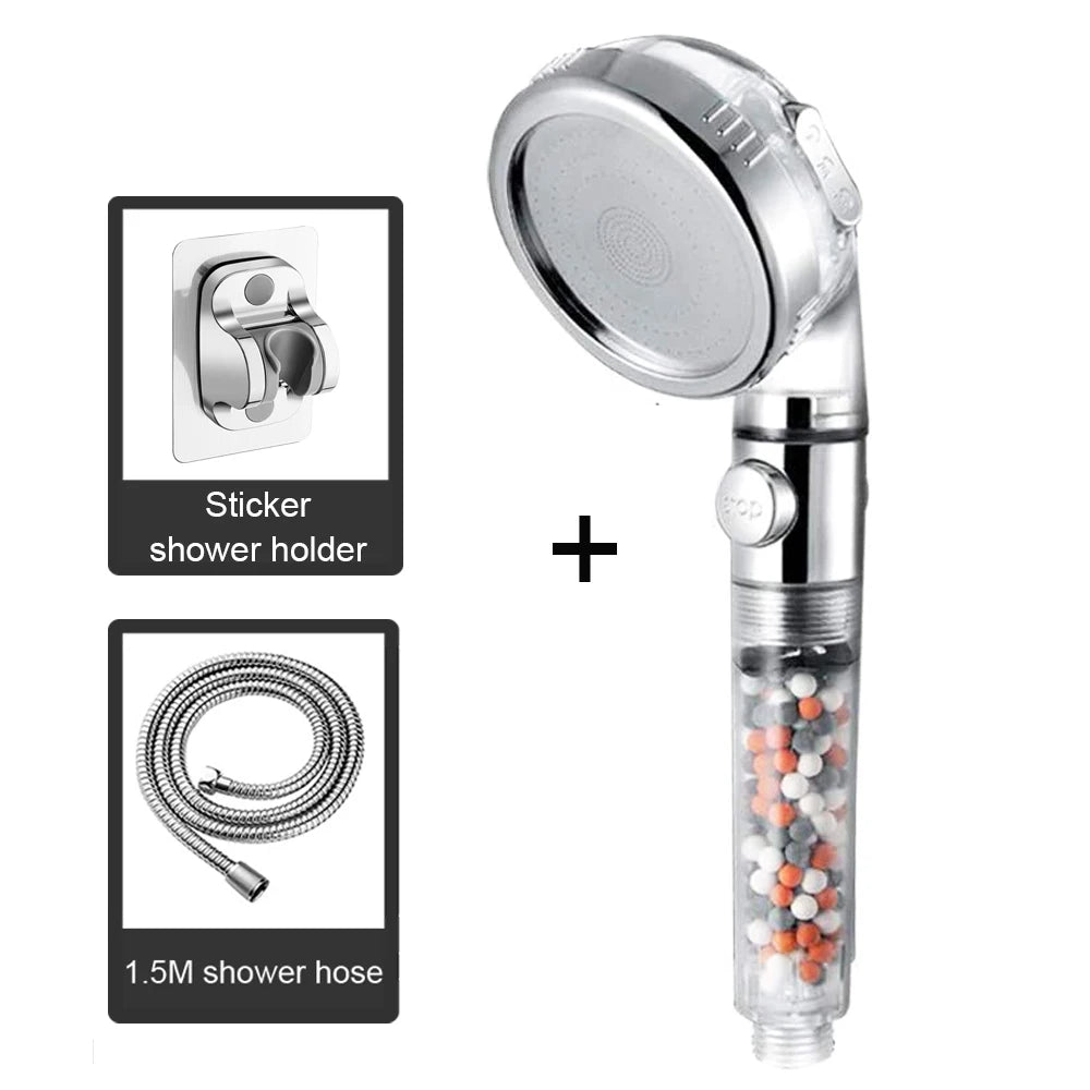 Pommeau de Douche Haute Pression avec Système de Filtration
