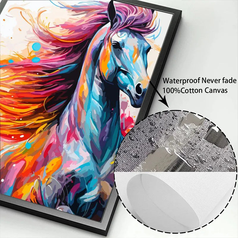 Tableau animal multicolor