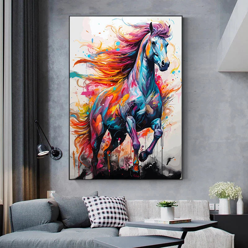 Tableau animal multicolor