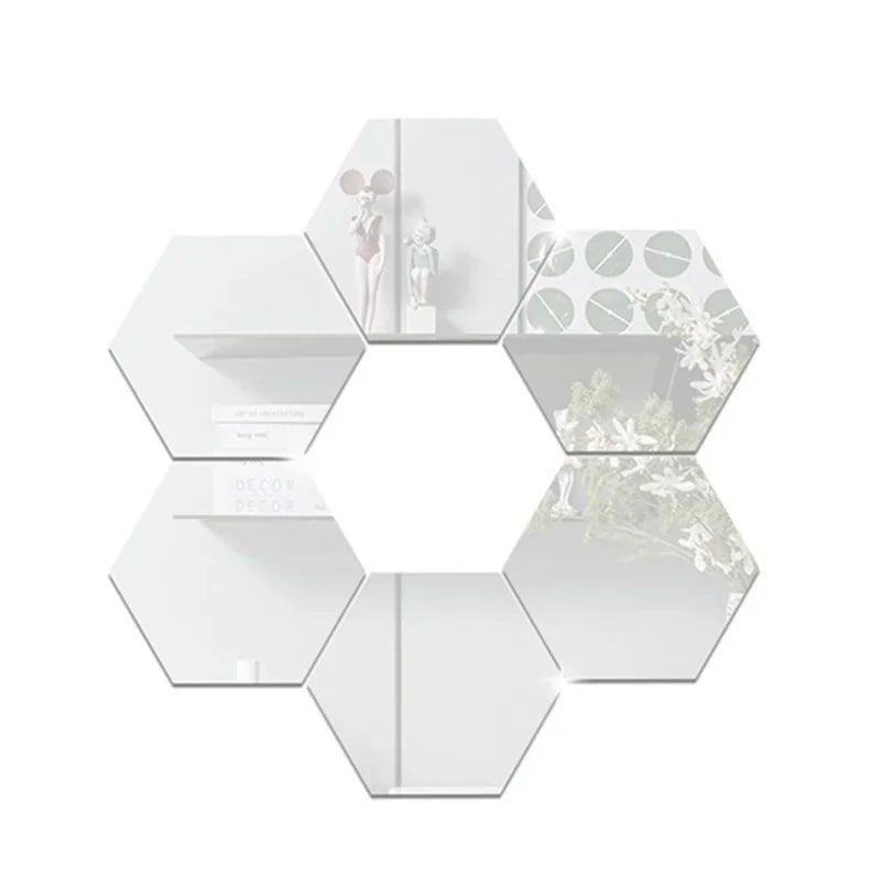 Miroir Hexagonal Autocollants
