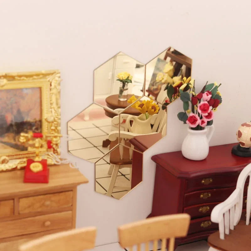 Miroir Hexagonal Autocollants