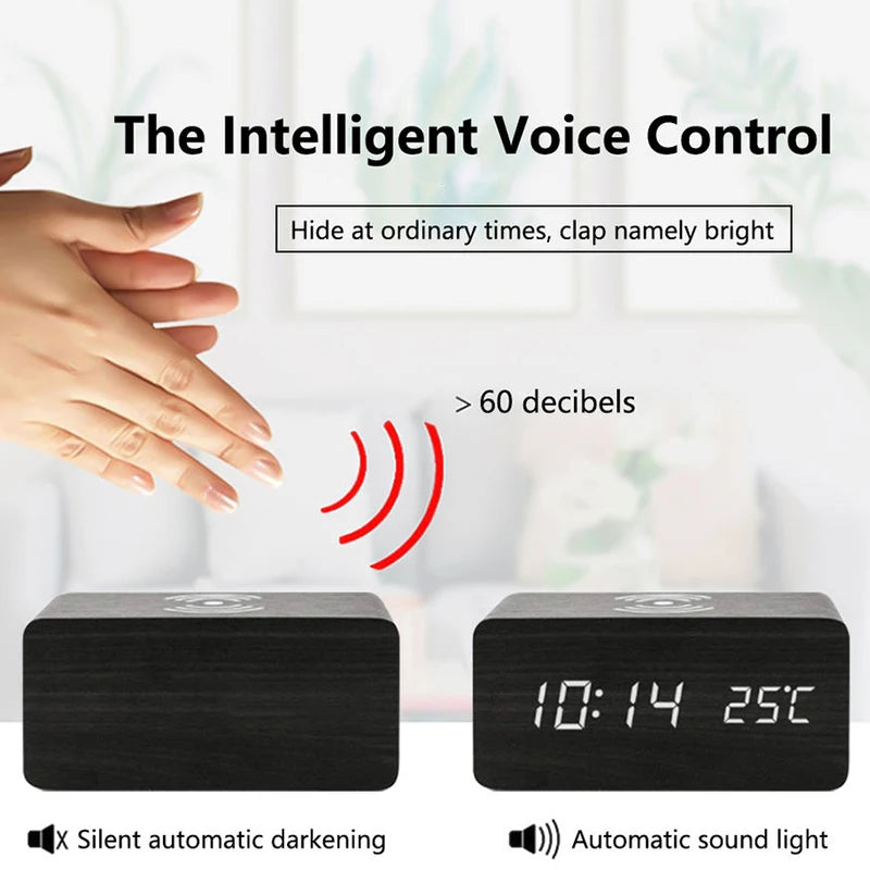 Réveil recharge induction smartphone