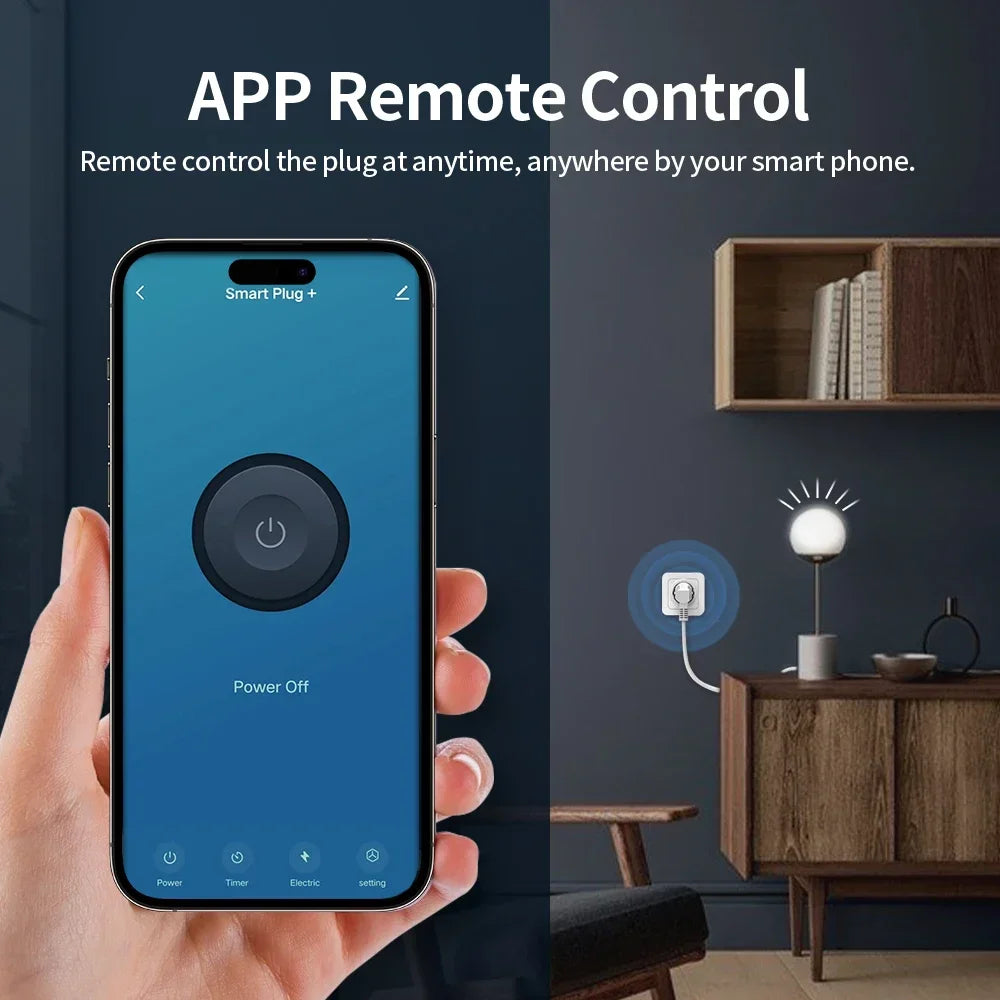 Prise Connectée WiFi 20A avec Minuteur et Suivi Énergie – Alexa / Google home