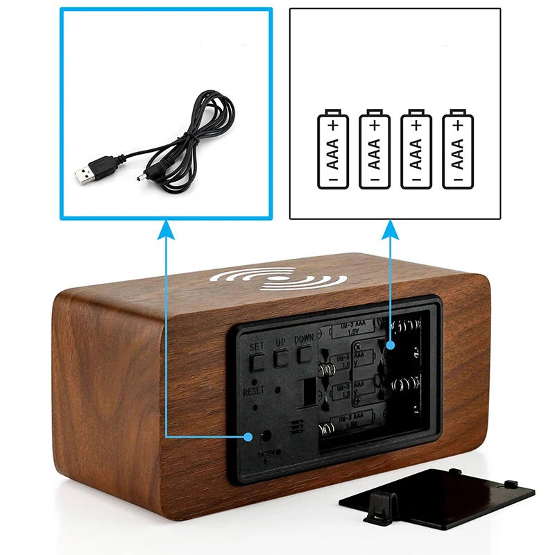 Réveil recharge induction smartphone
