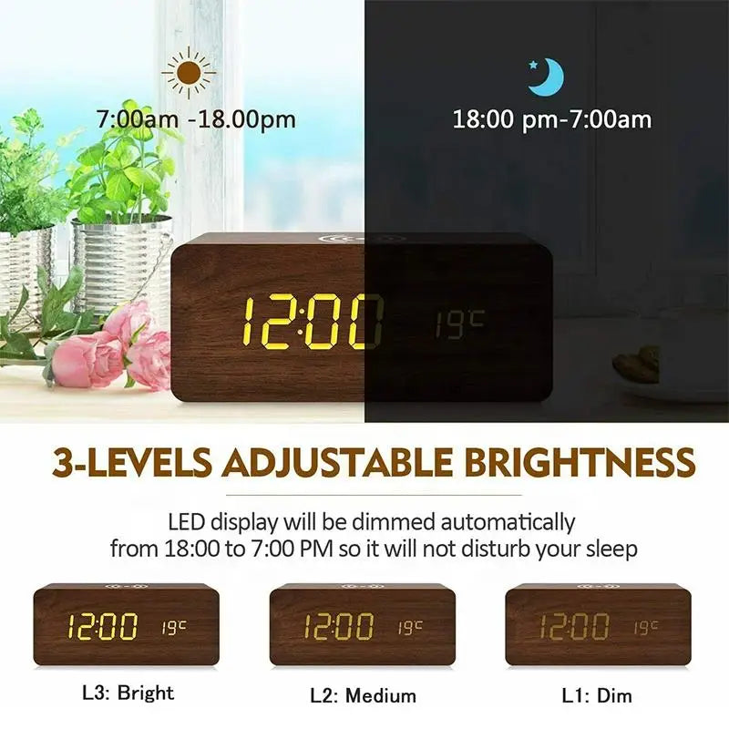 Réveil recharge induction smartphone