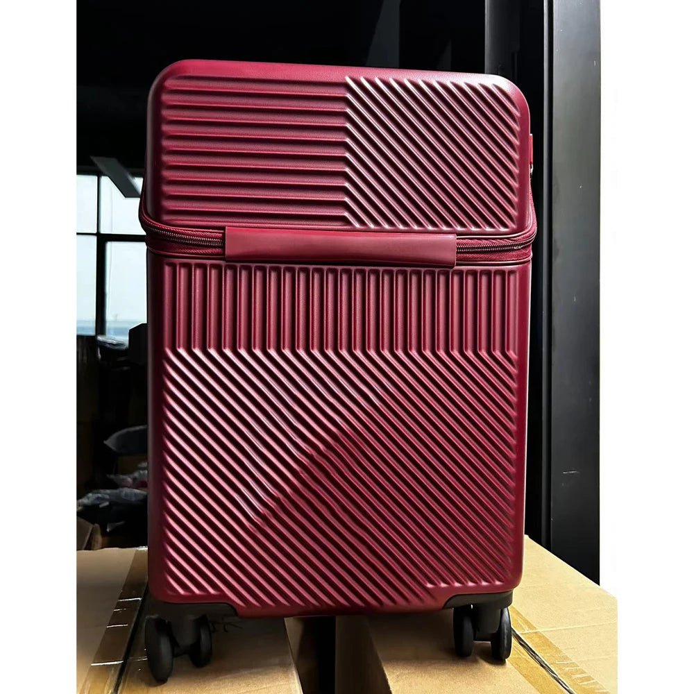 Valise d'affaires élégante avec porte-gobelet compact et chargeur de téléphone intégré