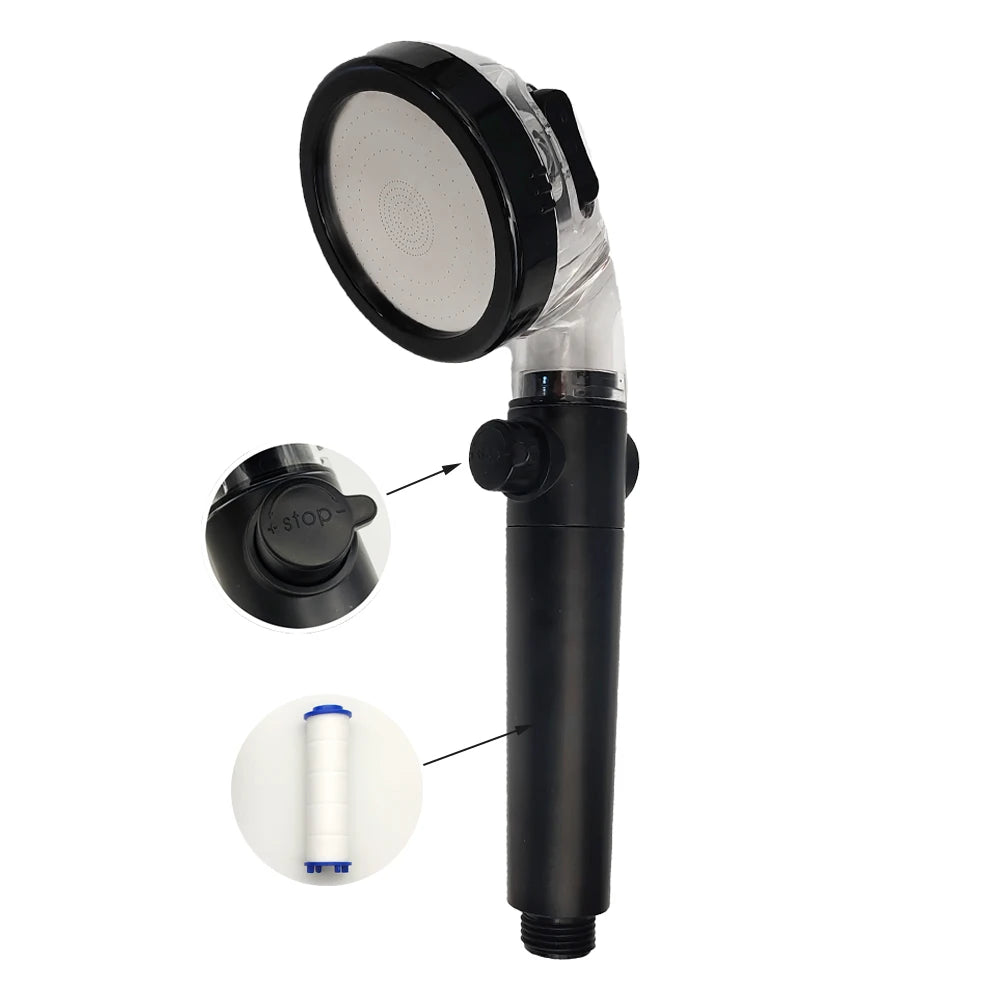 Pommeau de Douche Haute Pression avec Système de Filtration