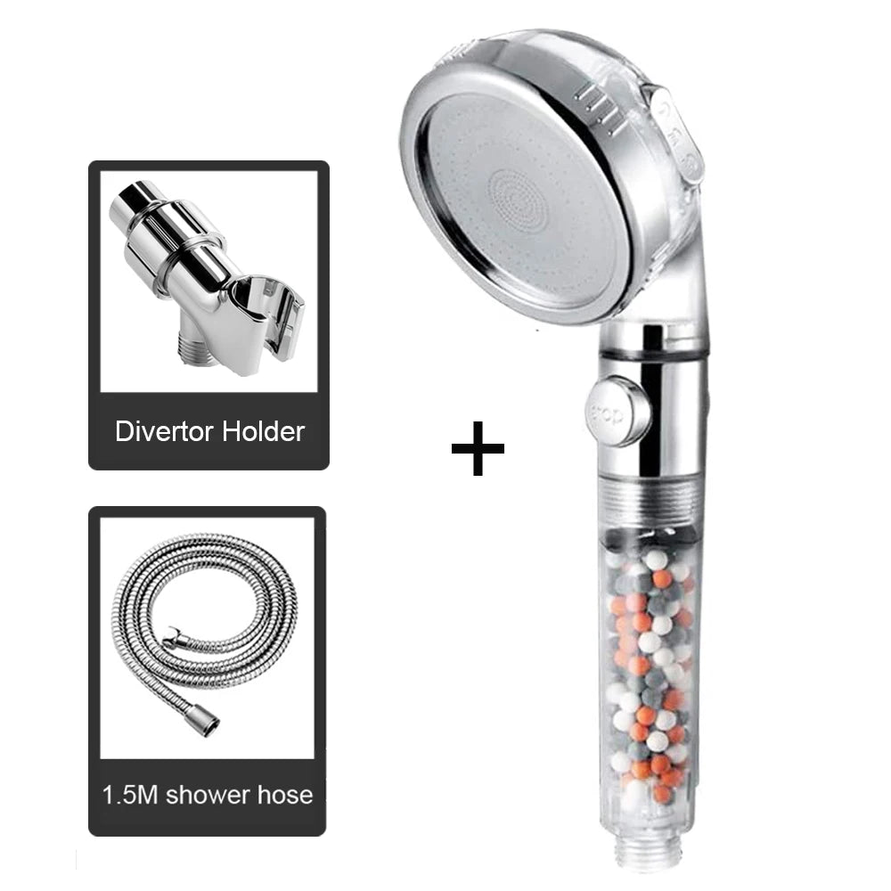 Pommeau de Douche Haute Pression avec Système de Filtration