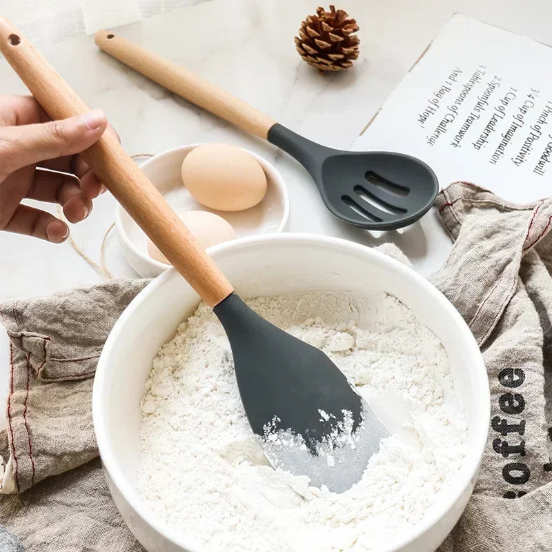  Pack d'ustensiles de cuisine en silicone