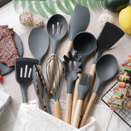  Pack d'ustensiles de cuisine en silicone