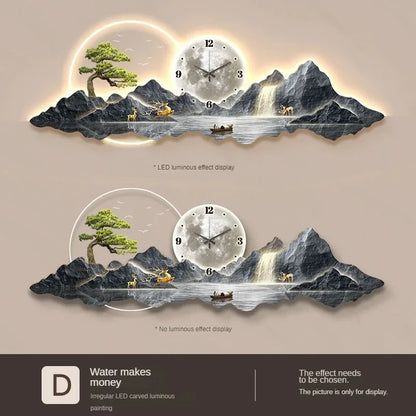 Horloge Murale LED de Luxe