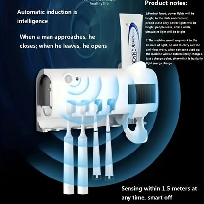 Distributeur et désinfecteur de brosse à dents intelligent