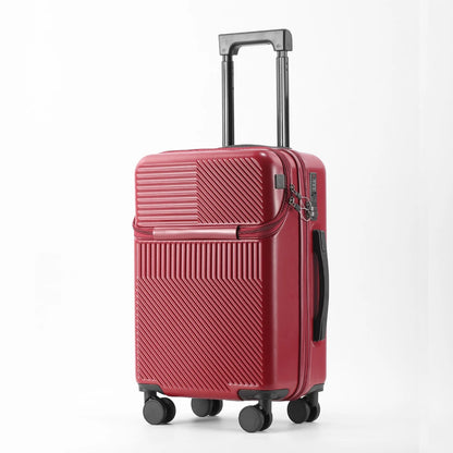Valise d'affaires élégante avec porte-gobelet compact et chargeur de téléphone intégré