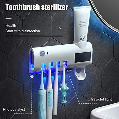 Distributeur et désinfecteur de brosse à dents intelligent