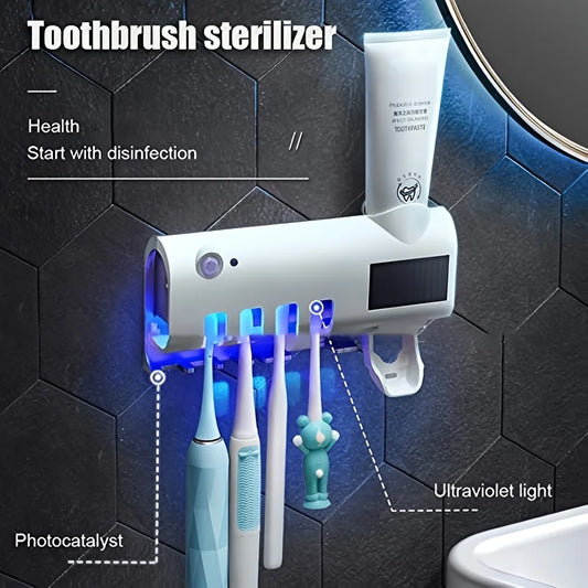 Distributeur et désinfecteur de brosse à dents intelligent