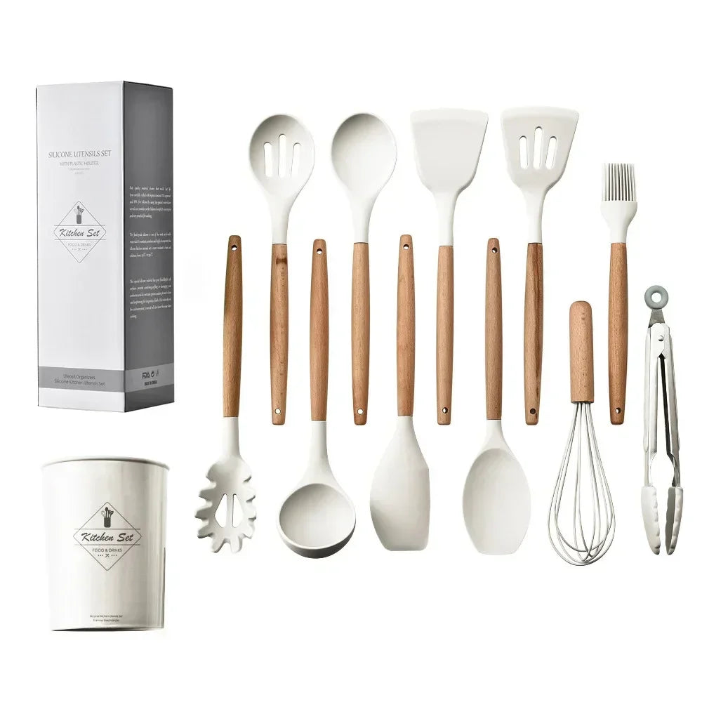  Pack d'ustensiles de cuisine en silicone